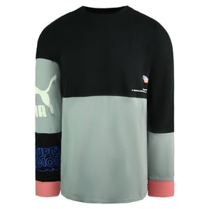 Puma x Kidsuper Studios Långärmad Crew Svart Herr Fotbollsklubb Tröja 598464 01