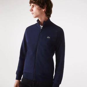 Lacoste regular fit brushed fleece men's sweatshirt with zipper