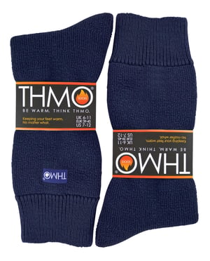 THMO - Värmeisolerade toffelsockor med fleecefoder och halkfria grepp för herrar