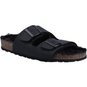 Hush Puppies Jessie Läder Damskor Svart Tofflor