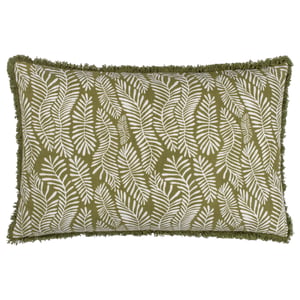 Hoem Frond Abstract Polyester Filled Cushion