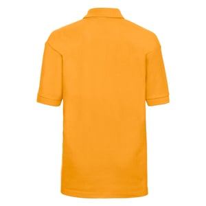 Russell Poloshirt van katoen voor kinderen (Zuiver goud)