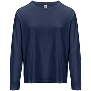 SOLS Womens/Ladies Monarch Long-Sleeved T-Shirt (Navy)
