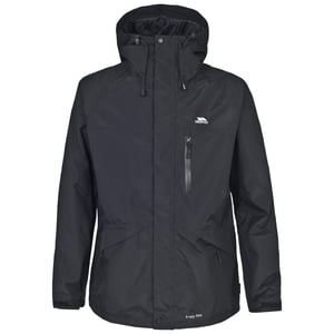 Trespass Mens Corvo Hooded Full Zip Vattentät jacka/kappa med huva