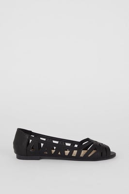 Prim Peep Toe Ballet Flats