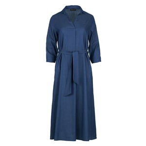 Hemelsblauwe Midi Dress met Riem