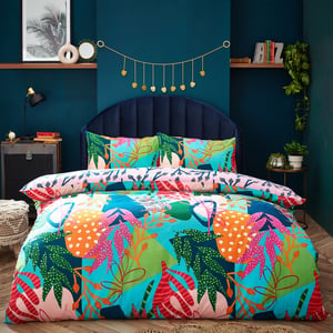 Coralina Abstract Reversible Duvet Cover Set