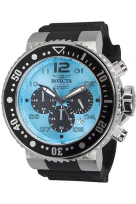 Invicta Pro Diver 26735 Heren Horloge - Quartz Uurwerk - Roestvrij Staal met blauwe Wijzerplaat - 52mm