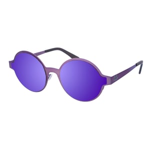 Unisex MARGARETTE runda metallsolglasögon