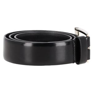 Prada Logo Gespriem Belts van Zwart Leer