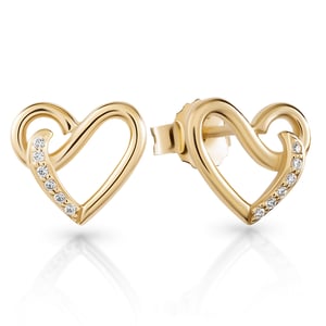 Orphelia 'Ida' Women's 925 Sterling Silver Set: Chain-Pendant + Earrings - Gold SET-7521/G