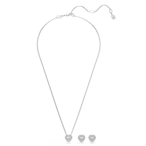 Swarovski 'Ss25 Capsule' Dames Basis Metalen Set: Ketting + Oorbellen - Zilver 5720849