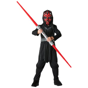 Star Wars Jongens Darth Maul Kostuum (Zwart/Rood)