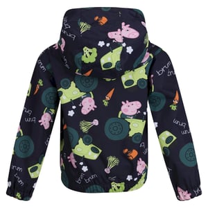 Regatta Childrens/Kids Peppa Pig Tractor Waterproof Jacket (Navy)