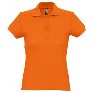 SOLS Dames/dames Passion Pique Poloshirt met korte mouwen (Oranje)