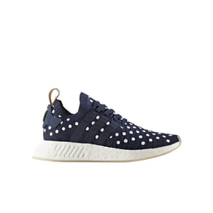 Adidas NMD_R2 Primeknit damskor i marinblå träningsskor