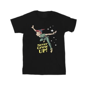 Disney Jongens Peter Pan wordt nooit volwassen T-Shirt (Zwart)
