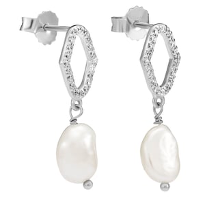 Orphelia 'Normandy' Women's 925 Sterling Silver Drop Earrings - Silver ZO-7574