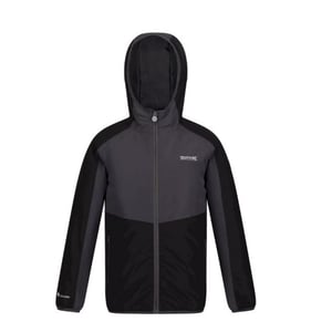 Regatta Childrens/Kids Volcanics VI Waterproof Jacket (Black/Dark Grey)