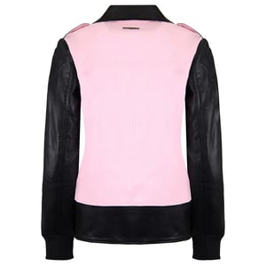 Armani Exchange Leren Jas Dames Zwart/Roze