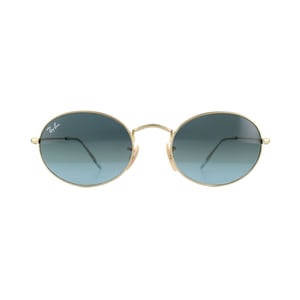 Ray-Ban Zonnebril Ovale RB3547 001/3M Goud Blauwgrijs Verloop