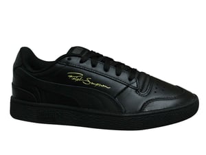 Puma x Ralph Sampson Lo Svart Läder Låg Lace Up Herr Träningsskor 370846 09