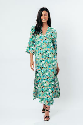 Maxi jurk met bloemenprint