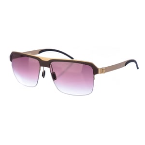 Rectangular metal sunglasses M1049 men