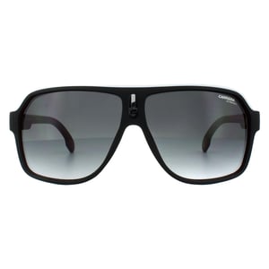 Carrera Aviator unisex zwart wit rood donkergrijze gradiënt zonnebril