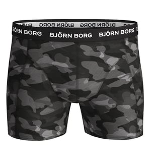 Björn Borg - 3 Par Herr Cotton Rich Comfort Stretch Fit Boxershorts - Grå Mix