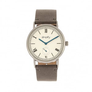 Vereenvoudig het 5100 horloge met leren band