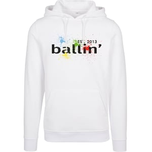 Ballin Est. 2013 Luvtröjor Paint Splatter Luvtröja Vit