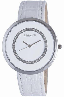 Johan Eric Women's Vejle JE5002-04-001 Leather Calfskin White Watch