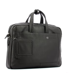 Dubbel handvat laptop aktetas Vibe 15.6 Piquadro TESTA MORO