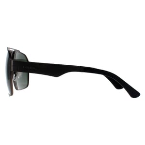 Police Aviator Mens Matte Satinised Bakelite Grey Green Polarized SPLL08 Summit 1