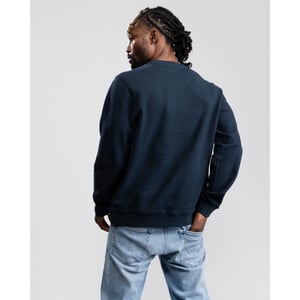 Belstaff Mens Crew Neck Sweatshirt With Logo Patch