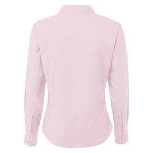 Premier Dames/Dames Popeline Blouse met Lange Mouwen (Roze)