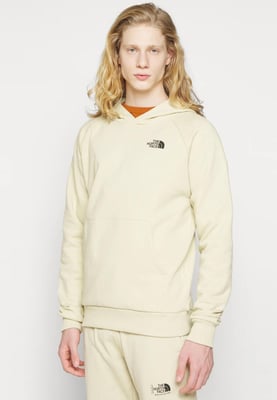 The North Face Mens Reglan Red Box Hoodie in Bleached Gravel