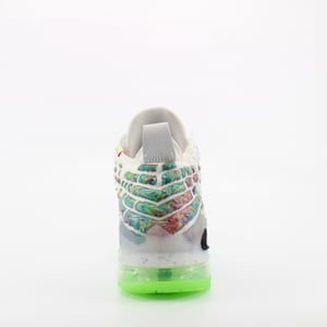 Nike Lebron XVII Vit Textil Lace Up Juniors Träningsskor BQ5594 100