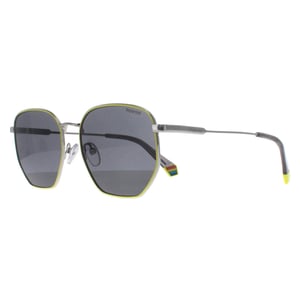 Polaroid Square Unisex Palladium Geel Grijs Gepolariseerd PLD 6214/S/X
