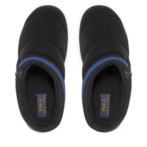 Ralph Lauren Button Scuff Zwart Heren Slippers