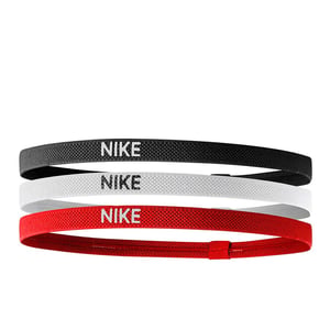 Nike Mixed Width Headband (Pack of 3) (Black/Red/White)