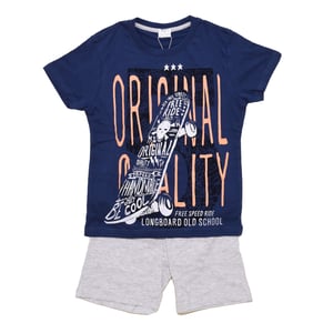 Zomerse pyjama met korte mouwen 22117057 jongen