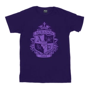 Disney Meisjes The Descendants Auradon Prep Crest Katoenen T-Shirt (Paars)