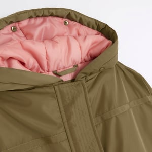 River Island Girls Parka Coat Khaki Hooded
