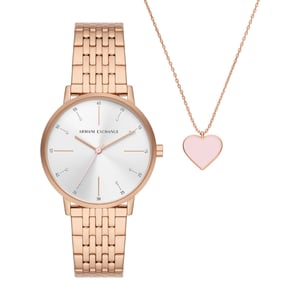Armani Exchange Lola Women's Rose Gold Watch AX7145SET