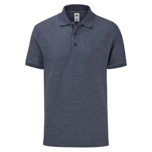 Fruit of the Loom Polo för män med skräddarsydd skjorta (Marinblått ljung)