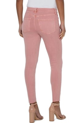 Abby enkel skinny gesneden zoom Rose Blush jeans