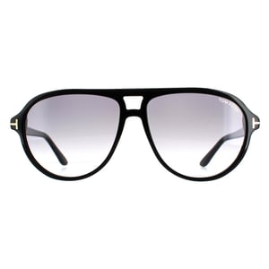 Tom Ford Aviator Herr Glänsande Svart Rök Gradient FT0932 Jeffrey