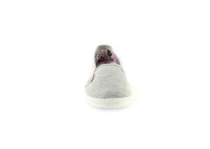 New Ladies/Womens Grey Slip Ons Elasicated Gusset Canvas Pumps.